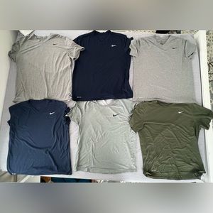 Lot of 6 Nike Dri Fit Shirts